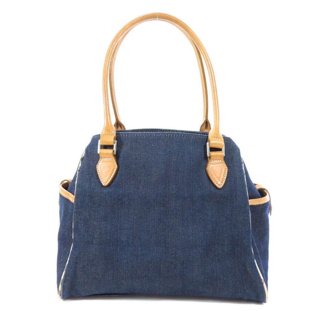 Burberry Bag Tote Label Blue Denim Blue